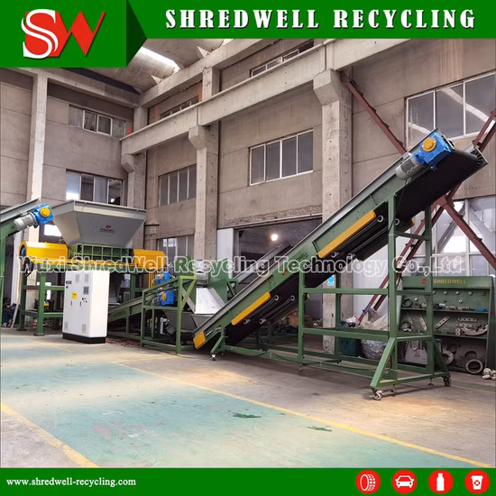 Double/Two Shaft Shredder for Recycling Metal Scraps/Used Tires/Soild Waste/Plastic/Wood