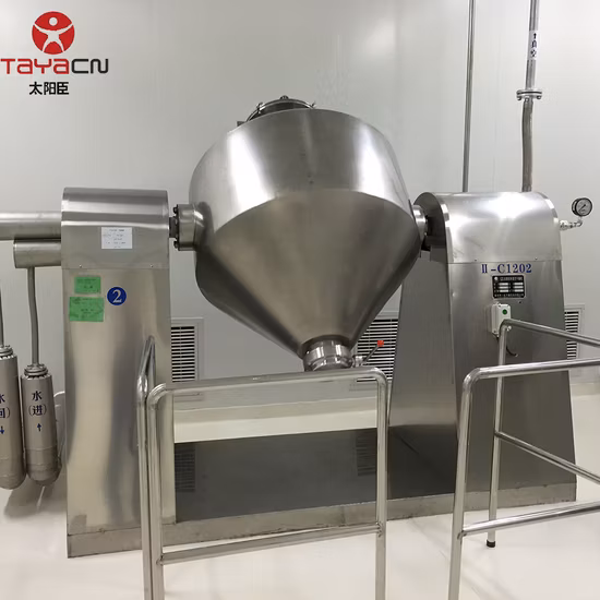 Manufacturers Direct Double Cone Vacuum Rotary Dryer Plastic Particles Vacuum Dryer Provide Prototype Experiment