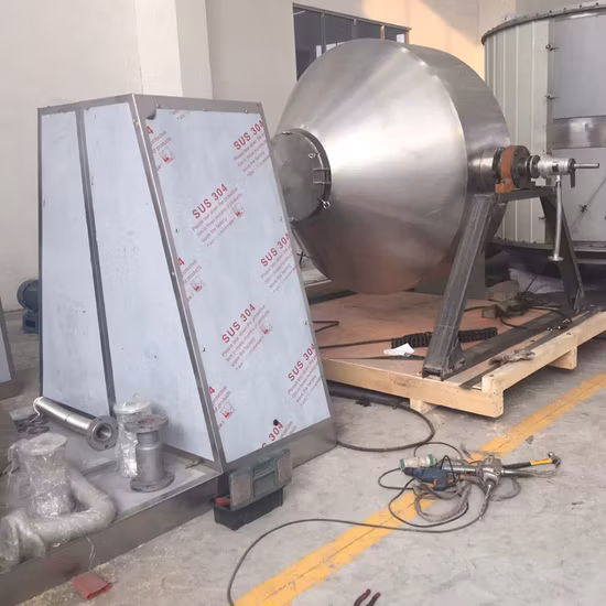 Manufacturers Direct Double Cone Vacuum Rotary Dryer Plastic Particles Vacuum Dryer Provide Prototype Experiment