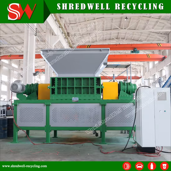 Double/Two Shaft Shredder for Recycling Metal Scraps/Used Tires/Soild Waste/Plastic/Wood