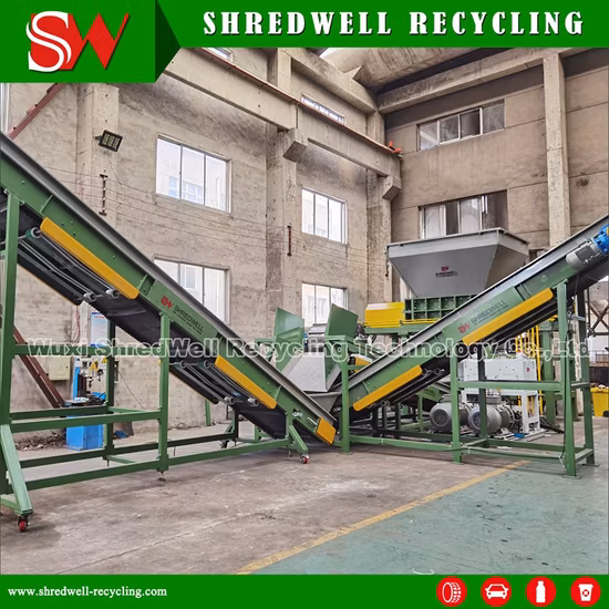 Double/Two Shaft Shredder for Recycling Metal Scraps/Used Tires/Soild Waste/Plastic/Wood