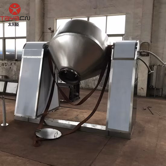 Manufacturers Direct Double Cone Vacuum Rotary Dryer Plastic Particles Vacuum Dryer Provide Prototype Experiment