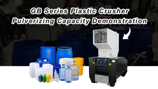 Máquina trituradora de resíduos de plástico CE, trituradora de sucata de plástico, máquina trituradora de garrafas de plástico