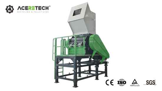 Máquina trituradora de resíduos de plástico agrícola personalizável para reciclagem de tubos de plástico PPR/PVC/Pb