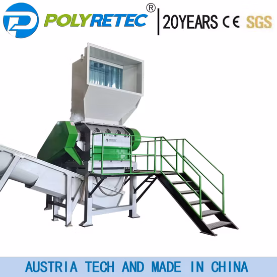 Máquina trituradora de resíduos de plástico agrícola personalizável para reciclagem de tubos de plástico PPR/PVC/Pb