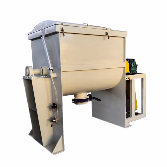 Misturador de arado horizontal em pó para corante de pigmento alimentar químico Misturador de arado Liquidificador de arado
